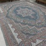 روفرشی ۹ متری رنگ طوسی طرح باغ بهشت - Image 3