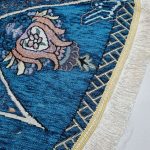 روفرشی گرد قطر ۲ متر رنگ آبی فیروزه طرح خورشید - Image 4