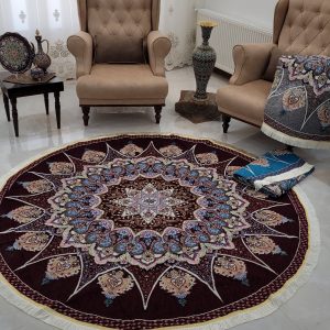 روفرشی گرد قطر 2 متر رنگ زرشکی