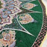روفرشی گرد قطر ۲ متر رنگ سبز طرح خورشید - Image 3