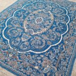 روفرشی ۶ متری رنگ آبی فیروزه طرح دریا - Image 2