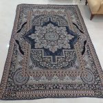 روفرشی ۳ متری رنگ سرمه ای طرح باغ بهشت - Image 4