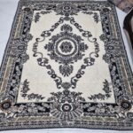 روفرشی ۳ متری رنگ سرمه ای طرح صدف - Image 5