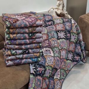 زیرسفره 3 متری طرح گبه یکرو مخمل زیرسفره6نفره