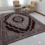 روفرشی 9 متری طرح حوض نقره رنگ زرشکی