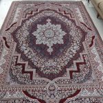 روفرشی ۱۲ متری رنگ زرشکی طرح باغ بهشت - Image 2