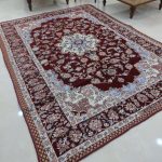 روفرشی ۳ متری رنگ زرشکی طرح نایینی - Image 5