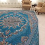 روفرشی ۱۲ متری رنگ آبی فیروزه طرح دیبا متوسط - Image 4