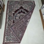 روفرشی ۱/۵ متری رنگ زرشکی طرح حوض نقره - Image 4