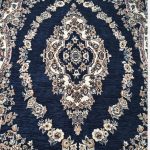 روفرشی ۱/۵ متری رنگ سرمه ای طرح حلقه - Image 3