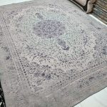 روفرشی ۱۲ متری رنگ طوسی طرح پتینه یا کهنه فرش - Image 12