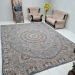 روفرشی طرح درخشان سایز 12 متری 6 متری رنگ طوسی کد گلنگار 101