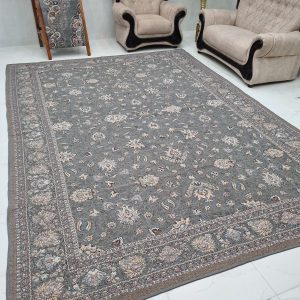 روفرشی طرح افشان سایز 12 متری و 9 متری و 6 متری رنگ طوسی کد گلنگار 100