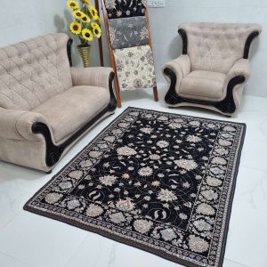 روفرشی 3 متری طرح افشان رنگ سرمه ای