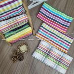 دستمال تنظیف نخی 50 در 50 برند رامش رنگین کمان