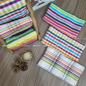 دستمال تنظیف نخی 50 در 50 برند رامش رنگین کمان