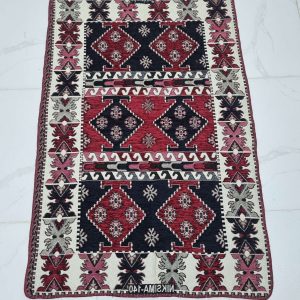 روفرشی 1.5 متری طرح سنتی نیک سیما یزد ایلخانی مخمل دوشانل و سنگین تک رنگ