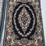 روفرشی 1.5 متری طرح حلقه رنگ سرمه ای