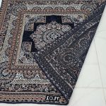 روفرشی ۱ متری رنگ سرمه ای طرح باغ بهشت - Image 3