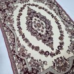 روفرشی ۱/۵ متری رنگ زرشکی طرح حلقه - Image 5