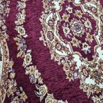 روفرشی ۱/۵ متری رنگ زرشکی طرح حلقه - Image 3