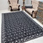 زیرسفره ۶ متری مخمل طرح فانتزی برگی - Image 3