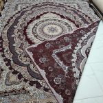 روفرشی ۱۲ متری رنگ زرشکی طرح درخشان - Image 4