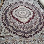 روفرشی ۱۲ متری رنگ زرشکی طرح درخشان - Image 2