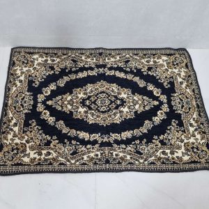 روفرشی پادری طرح حلقه دو رنگ سرمه ای مخمل دورو طرح نیک سیما کد 95