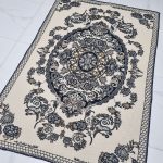 روفرشی ۱/۵ متری رنگ سرمه ای طرح دریا - Image 5