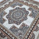 روفرشی ۱ متری رنگ کرم طرح باغ بهشت - Image 3