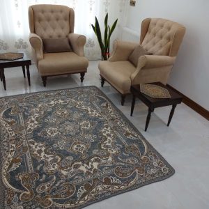 روفرشی 3 متری طرح بهار رنگ طوسی