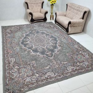 روفرشی 12 متری و 9 متری و 6 متری طرح دیبا گلنگار 005 رنگ طوسی