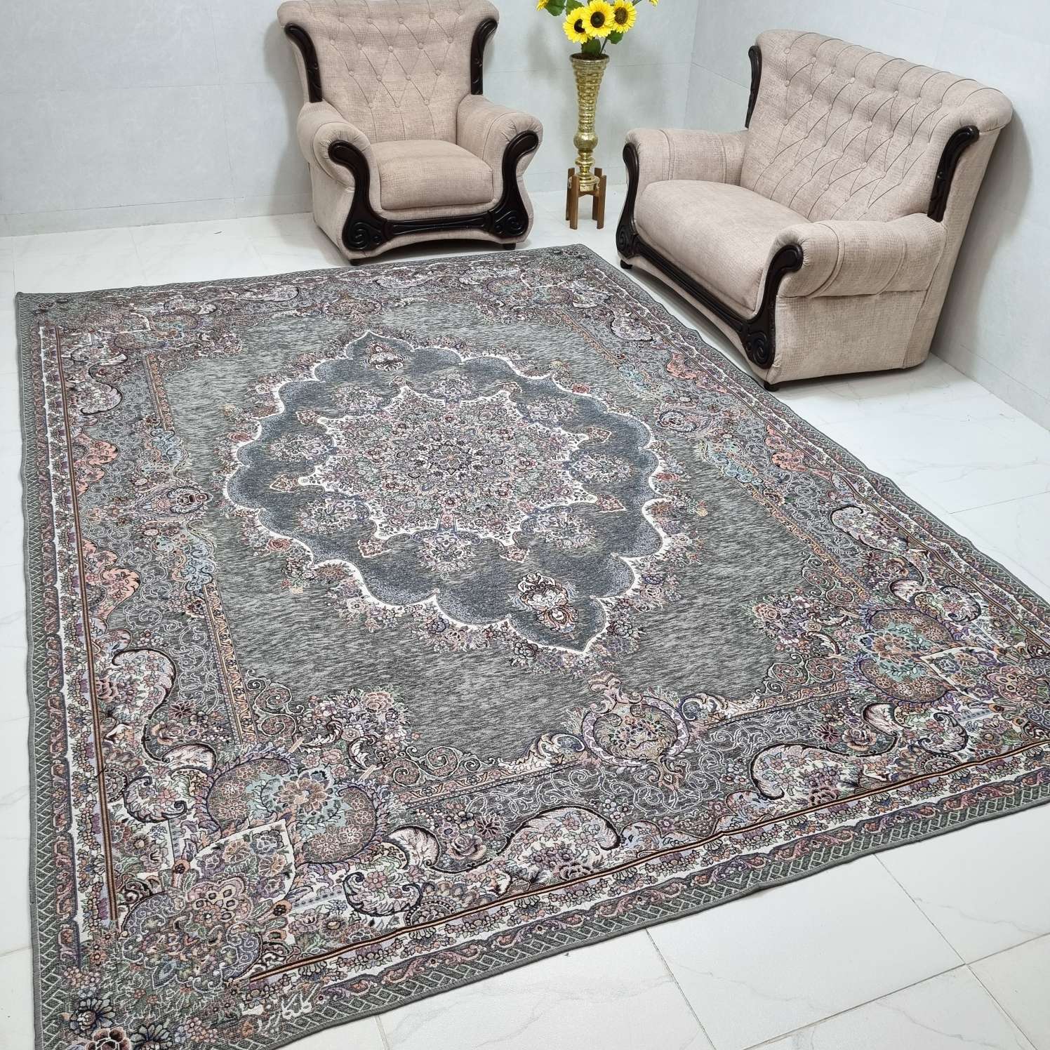 Compress_۲۰۲۴۱۱۰۵_۱۱۰۵۴۱_1829 روفرشی 12 متری و 9 متری و 6 متری طرح دیبا گلنگار 005 رنگ طوسی