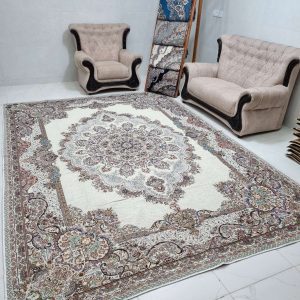 روفرشی 12 متری و 9 متری و 6 متری طرح دیبا گلنگار 005 رنگ کرم