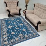 روفرشی ۳ متری رنگ آبی فیروزه طرح افشان