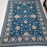 روفرشی ۳ متری رنگ آبی فیروزه طرح افشان - Image 2