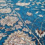 روفرشی ۳ متری رنگ آبی فیروزه طرح افشان - Image 4