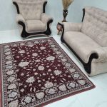 روفرشی ۳ متری رنگ زرشکی طرح افشان