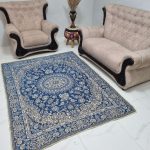 روفرشی 3 متری طرح سپیده طرح نیک سیما یزد کد 215 رنگ آبی فیروزه مخمل دورو