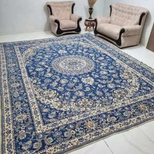 روفرشی 6متری و 12متری طرح سپیده طرح نیک سیما یزد کد 215 رنگ آبی فیروزه مخمل دورو