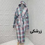 حوله لباسی لارج L طرح چارخونه در رنگبندی - تصویر 5