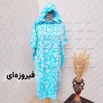 پانچو طرح بهار فری سایز دارای رنگبندی - تصویر 2
